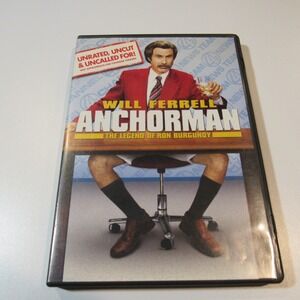 Anchorman‎ The Legend of Ron Burgundy Will Ferrell DVD Unrated Comedy